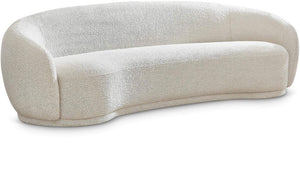 Hyde 89.5" Cream Boucle Fabric Upholstered Sofa | Meridian Furniture - 693Cream-S