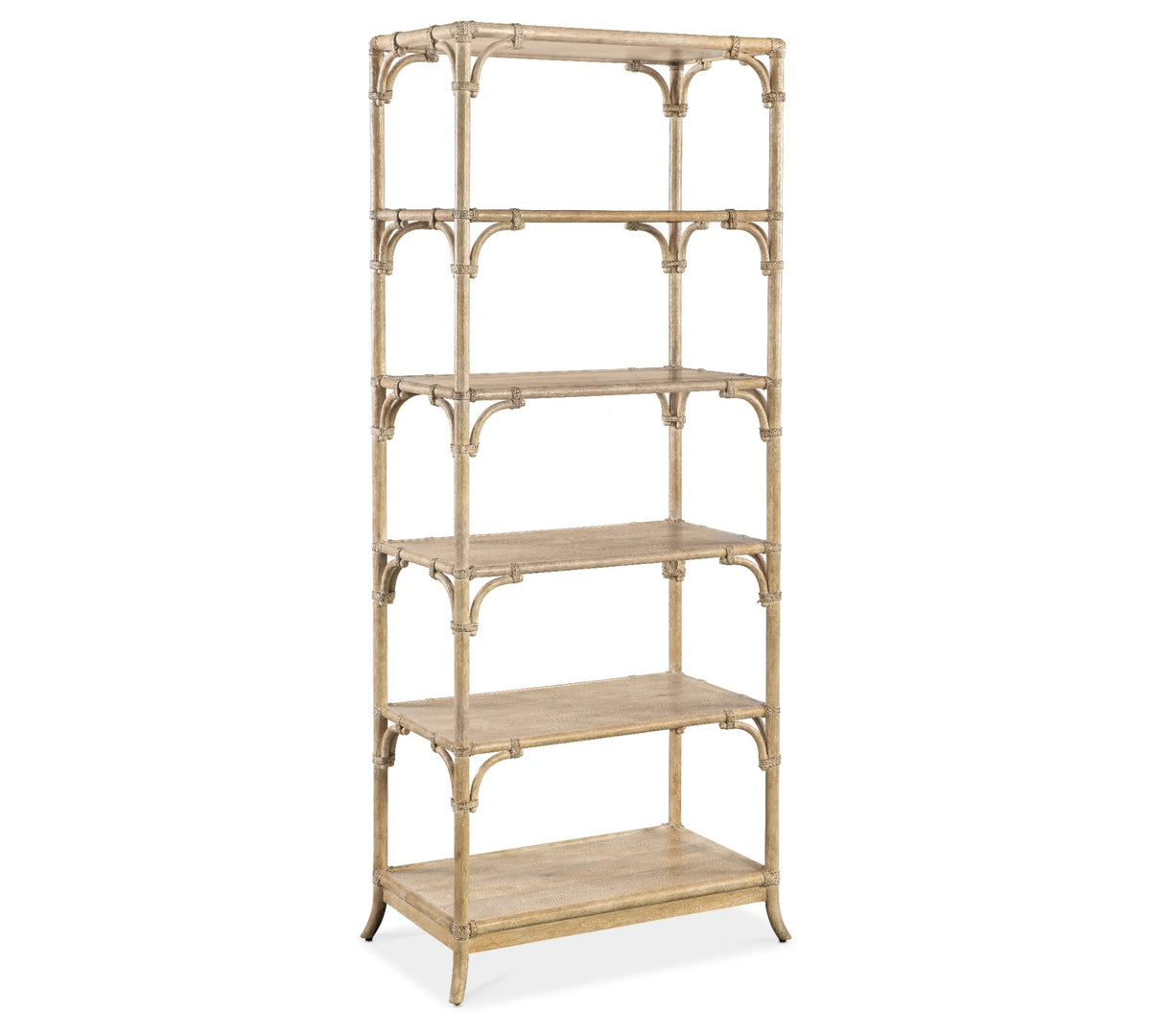Retreat Pole Rattan Bookcase | Hooker - 6950-10445-80