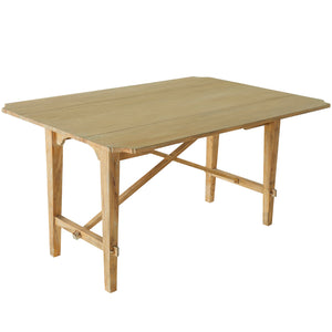 Faulner Elm Wood Unique Drop Leaf Table | Gabriella White - SCH-175233