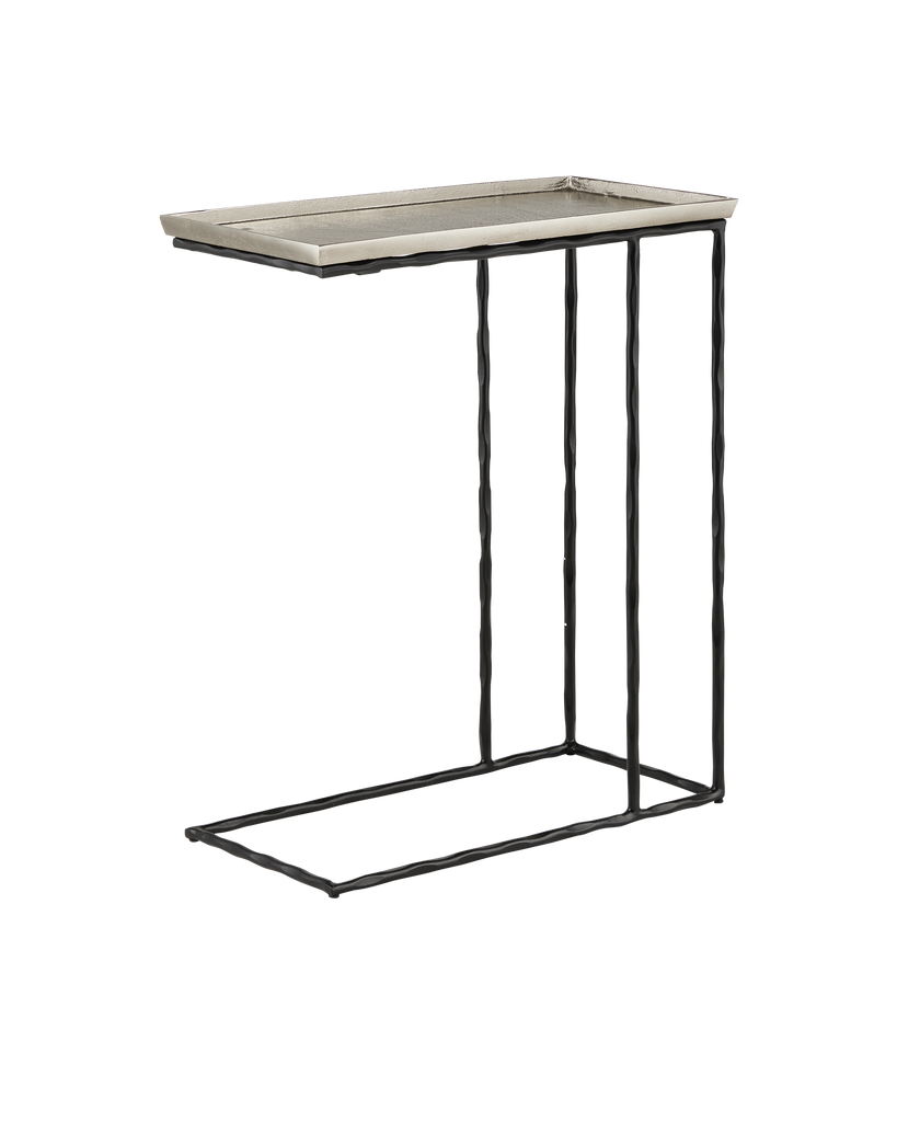 Currey & Co Boyles Silver C Table | 4000-0134