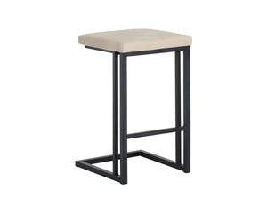 Boone Counter Stool - Black - Bravo Cream (Set of 2) | Sunpan Furniture - 104958