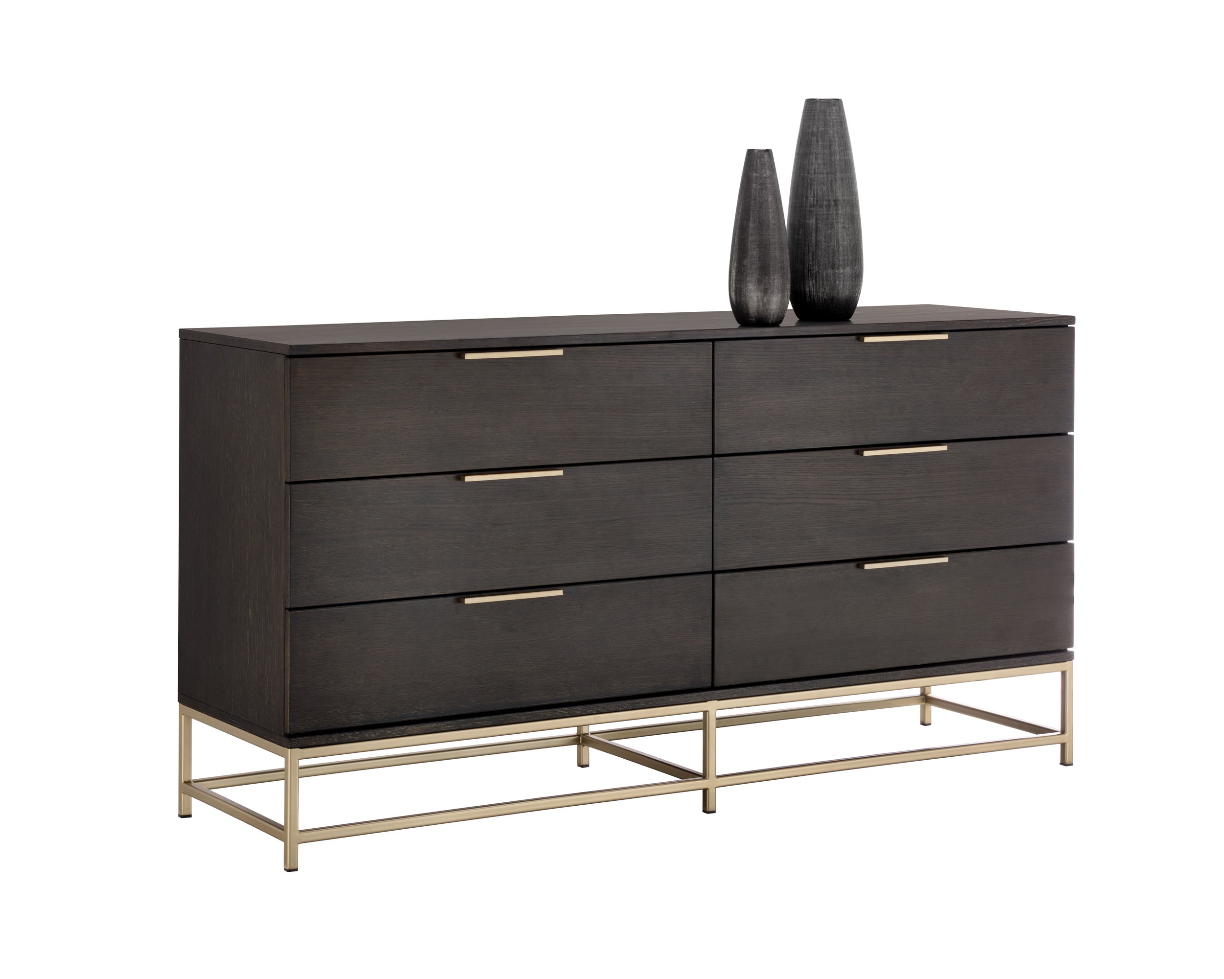 Sunpan Rebel Dresser - Gold - Charcoal Grey Sunpan Rebel Dresser - Gold - Charcoal Grey
