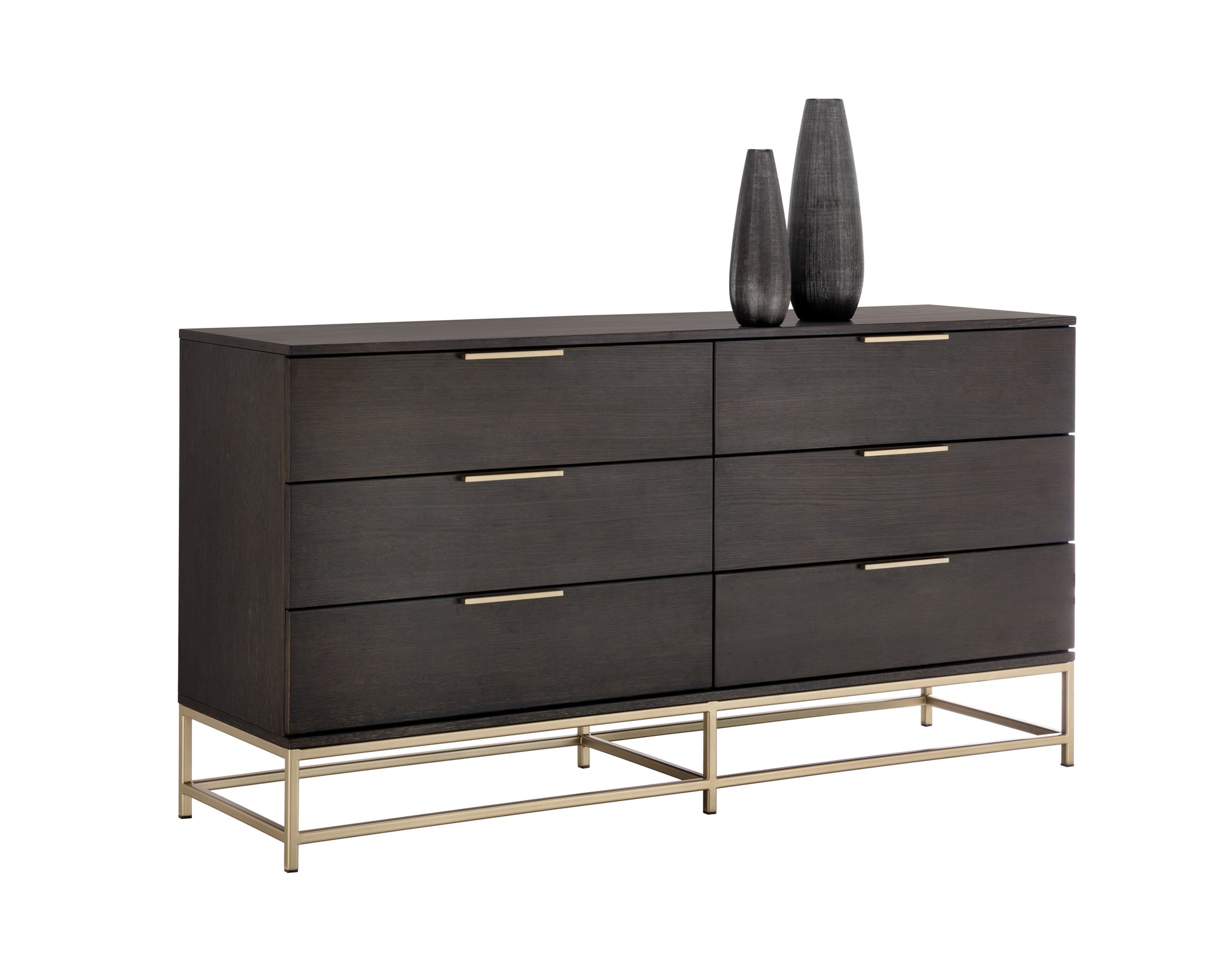 Sunpan Rebel Dresser - Gold - Charcoal Grey Sunpan Rebel Dresser - Gold - Charcoal Grey