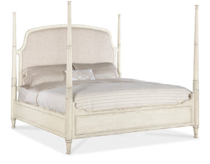 Americana California King Upholstered Poster Bed | Hooker Furniture - 7050-90660-02