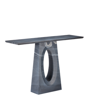 Currey & Co Demi Black Console Table | 3000-0258