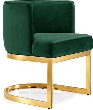 Gianna Green Velvet Upholstered Dining Chair | Meridian Furniture - 718Green-C