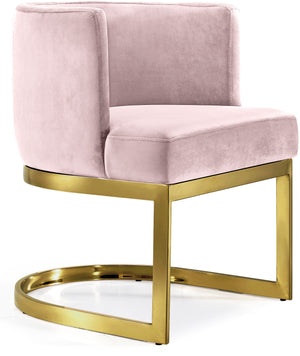 Gianna Pink Velvet Upholstered Dining Chair | Meridian Furniture - 718Pink-C