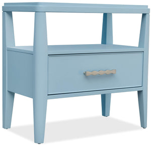 Commerce and Market Sola One-Drawer Nightstand - Blue | Hooker Furniture - 7228-90011-45