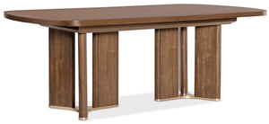 Eleana Rectangle Dining Table with Two 20-inch Leaves - Medium Wood | Hooker Furniture - 7252-75200-85