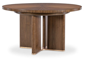 Eleana Round Dining Table with One 20-inch Leaf - Medium Wood | Hooker Furniture - 7252-75203-85