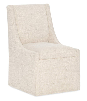 Eleana Castered Side Chair - Beige | Hooker Furniture - 7252-75810-405