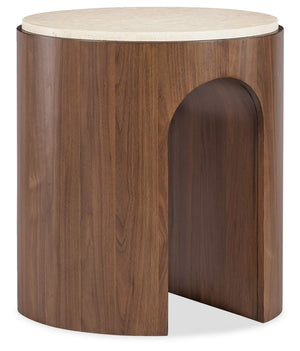 Eleana Round End Table - Medium Wood | Hooker Furniture - 7252-80116-85