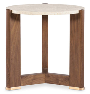 Eleana Round End Table - Medium Wood | Hooker Furniture - 7252-80216-85