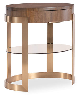 Eleana Oval Nightstand - Medium Wood | Hooker Furniture - 7252-90115-85
