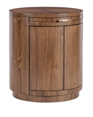 Eleana Round Nightstand - Medium Wood | Hooker Furniture - 7252-90215-85