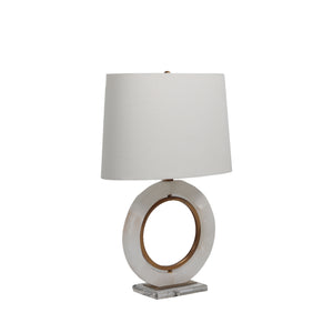Janelle Alabaster Antique Brass Table Lamp | Gabriella White - SCH-164020