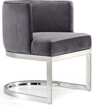 Gianna Grey Velvet Upholstered Dining Chair | Meridian Furniture - 734Grey-C