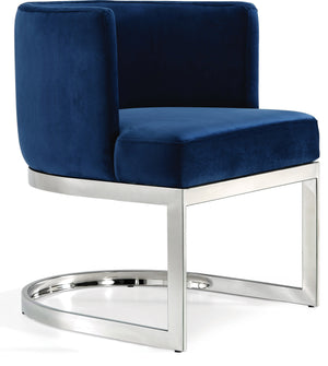 Gianna Navy Velvet Upholstered Dining Chair | Meridian Furniture - 734Navy-C