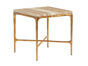 Menlo Park Metal End Table With Stone Top | Lexington Furniture - 740-955