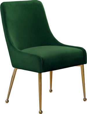 Owen Green Velvet Upholstered Dining Chair (Set of 2) | Meridian Furniture - 744Green