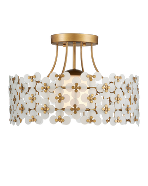 Spring Flower Semi-Flush Mount | Currey & Co - 9000-1345