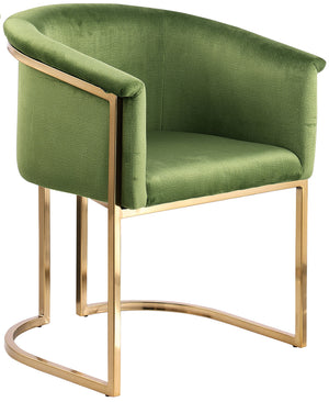 Tierra Olive Velvet Upholstered Dining Chair | Meridian Furniture - 758Olive-C