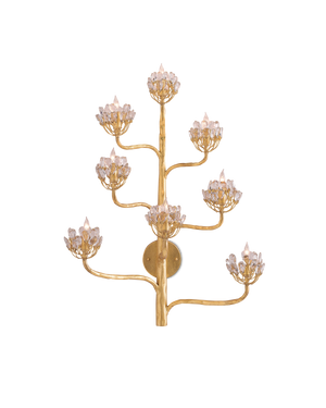 Currey & Co Agave Americana Gold Wall Sconce | 5000-0058
