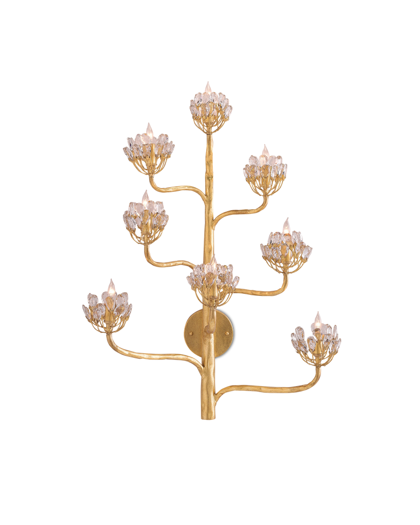 Currey & Co Agave Americana Gold Wall Sconce | 5000-0058