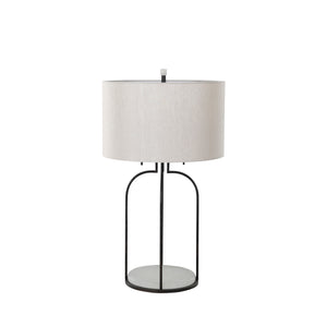 Joan Iron Antique Bronze Drum Shade Table Lamp | Gabriella White - SCH-169090