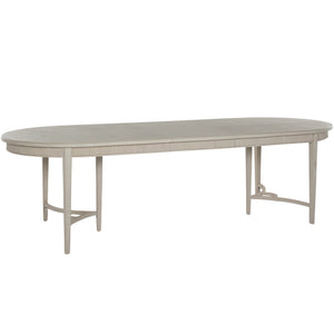 Whitlock Mindi Veneer Oval Extendable Dining Table - Cerused White | Gabriella White - SCH-170580
