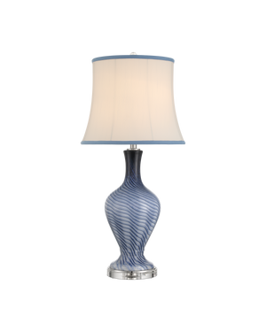 Zeta Blue Table Lamp | Currey & Co - 6000-1064