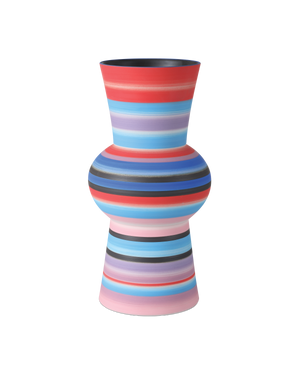 Happy 80's Medium Bright Blue & Red Vase | Currey & Co - 1200-1097
