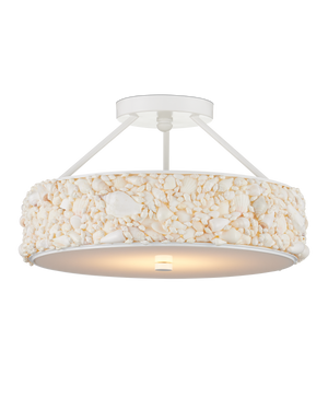 Turbinella Semi-Flush Mount | Currey & Co - 9000-1324