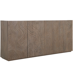 Bingham Oak Wood Sideboard - 2 Shelves, Cerused Natural | Gabriella White - SCH-175416