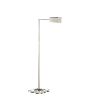 Currey & Co Ruxley Nickel Floor Lamp | 8000-0026