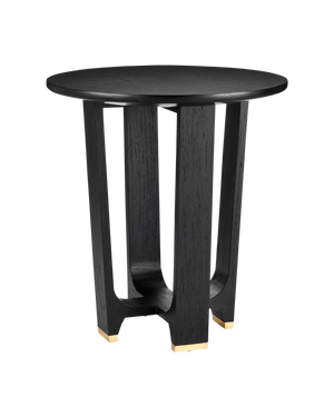 Currey & Co Blake Black Accent Table | 3000-0259