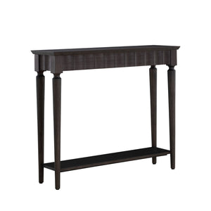 Peterson Mindi Veneer Rectangle Trestle Console Table - Dark Brown | Gabriella White - SCH-175781