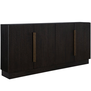 Diego Oak Sideboard - 2 Shelves, Dark Stained | Gabriella White - SCH-175859