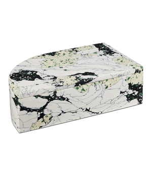 Fossey Rectangular Box - Green | Currey & Co - 1200-0947