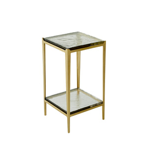Magnus Aluminum Square Side Table | Gabriella White - SCH-175215