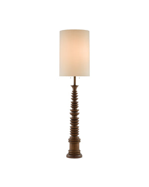 Currey & Co Malayan Natural Floor Lamp | 8000-0034