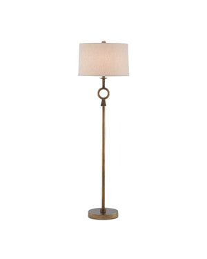 Currey & Co Germaine Brass Floor Lamp | 8000-0077