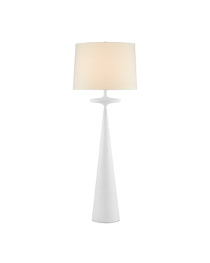 Currey & Co Giacomo White Floor Lamp | 8000-0104