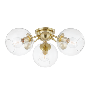 Abbott Semi Flush | Hudson Valley Lighting - 8025-AGB