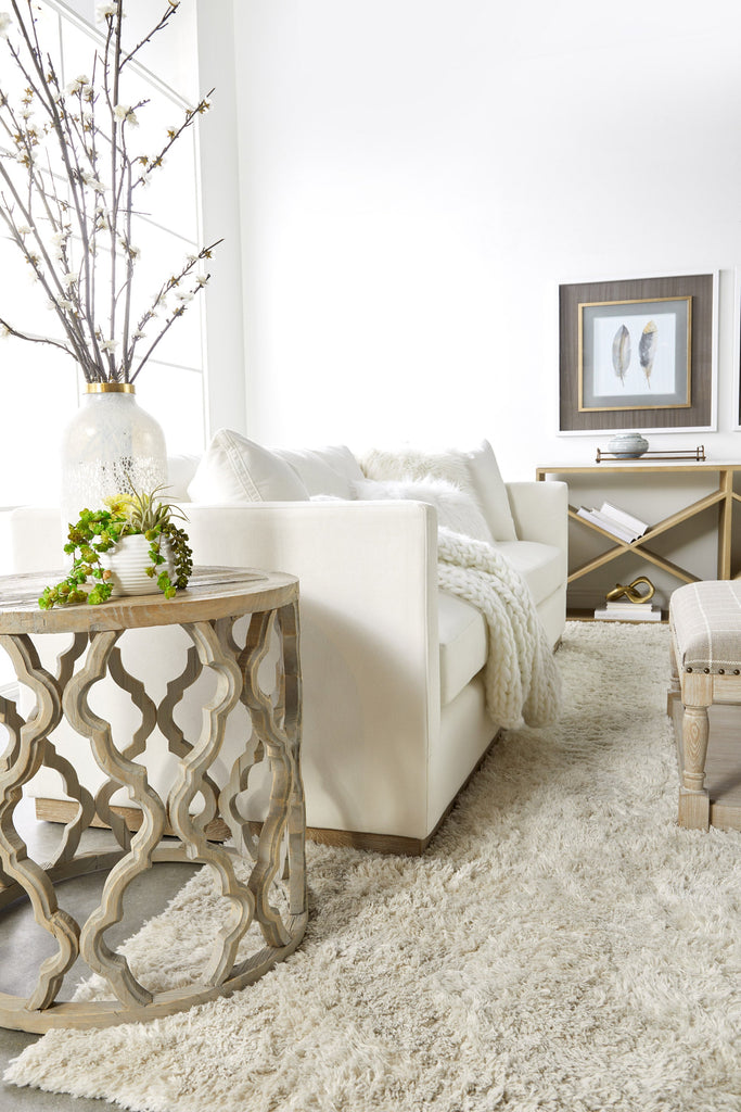 Table 8080 Cellar Console Table | Essentials For Living - 8080.SGRY-OAK/WHTQ