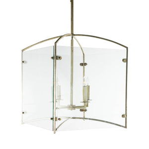 Fleur Metal Champagne Silver Chandelier | Gabriella White - SCH-170445