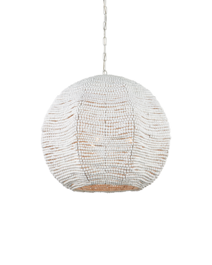 Octavia Large White Pendant | Currey & Co - 9000-1456