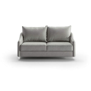 Ethos Queen Loveseat Sleeper - Oliver 173 - 234/9 Chrome | Luonto Furniture - ETHO-CNT-OLIV/173-234/9-CR