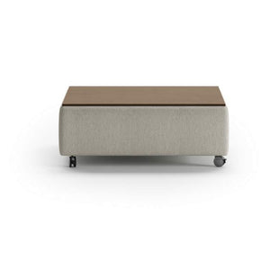 Functional Coffee Table - Fun 496 - Walnut Table Top - Casters | Luonto Furniture - FUNC-QO-FUN/496-TOP/WA-WHL