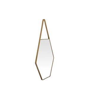 Lovell Hexagon Accent Mirror - Brushed Antique Gold | Gabriella White - SCH-155720